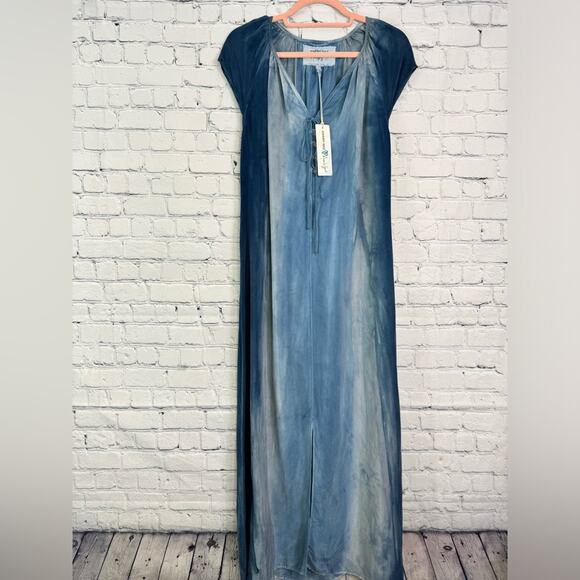 JOHNNY WAS Amanda Bond Lea Dress Ombre Blue Medium NWT* - Picture 2 of 6